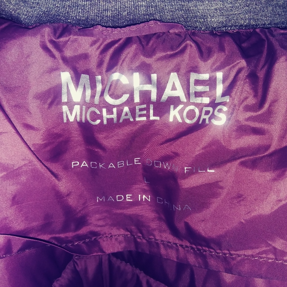 Michael kors down fill jacket womens